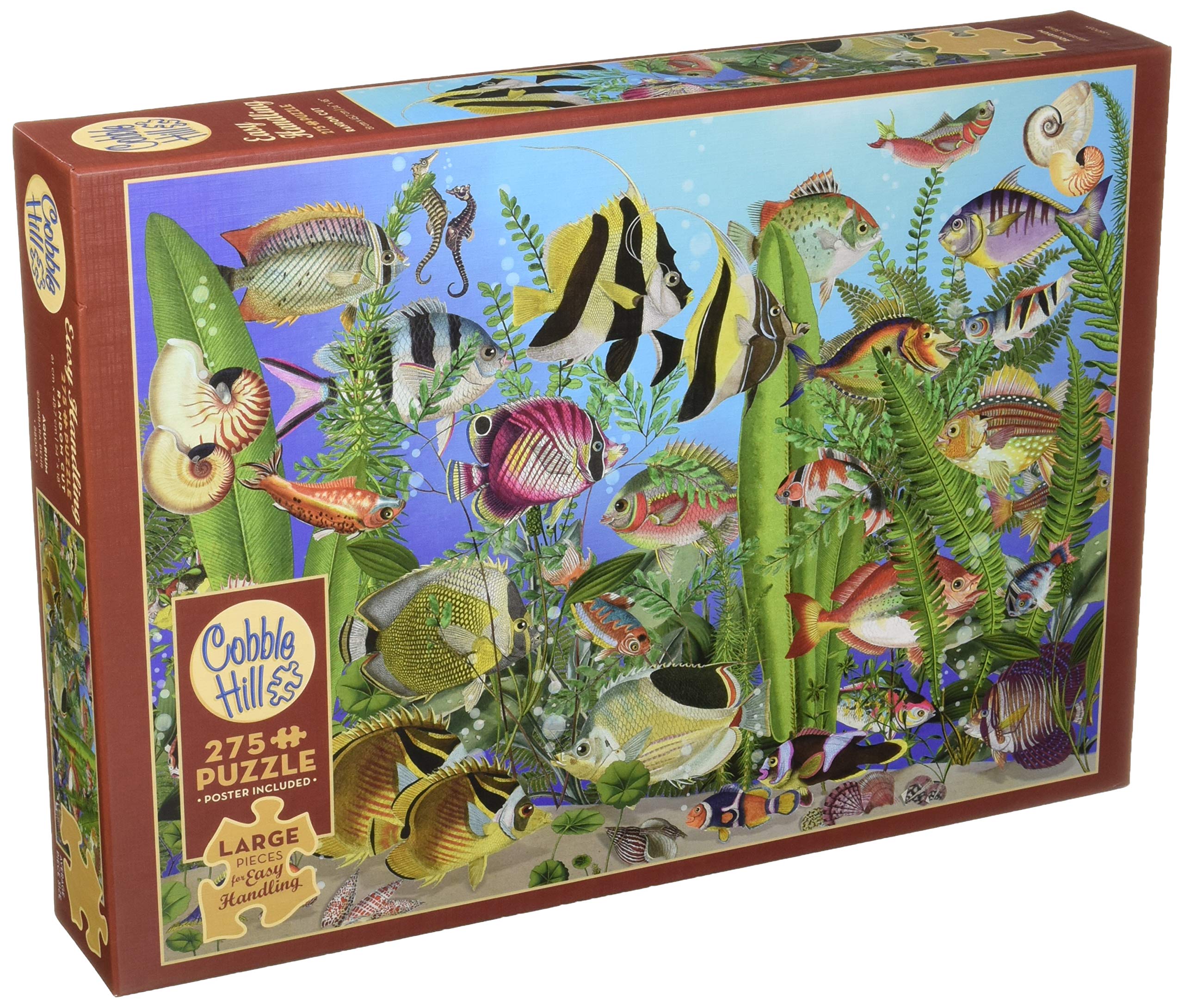 Amazon.com: Cobblehill 88003 XL 275 pc Aquarium Puzzle, Various